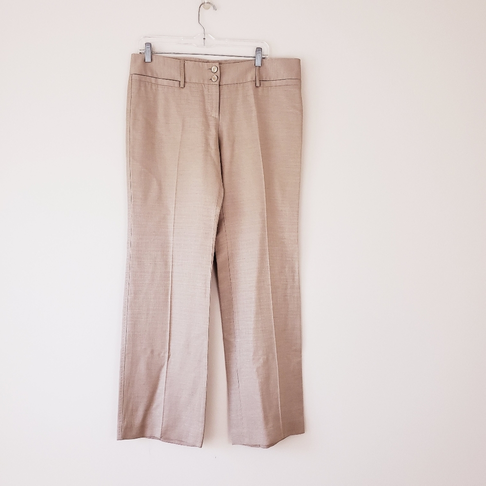 Dolce & Gabbana Gold Pants Trousers Straight Leg Metallic Shimmer EU46 Size 8